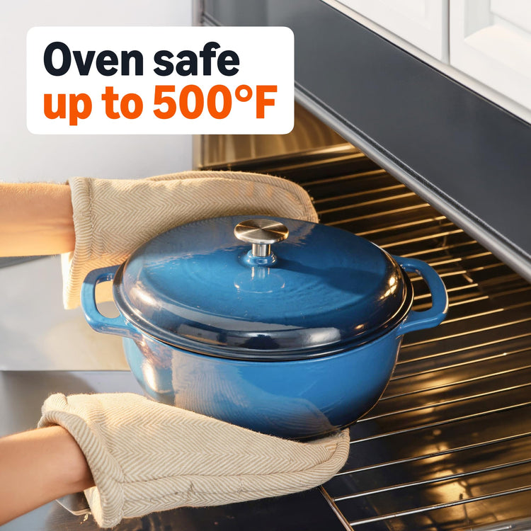 Enameled Cast Iron Dutch Oven Pot with Lid