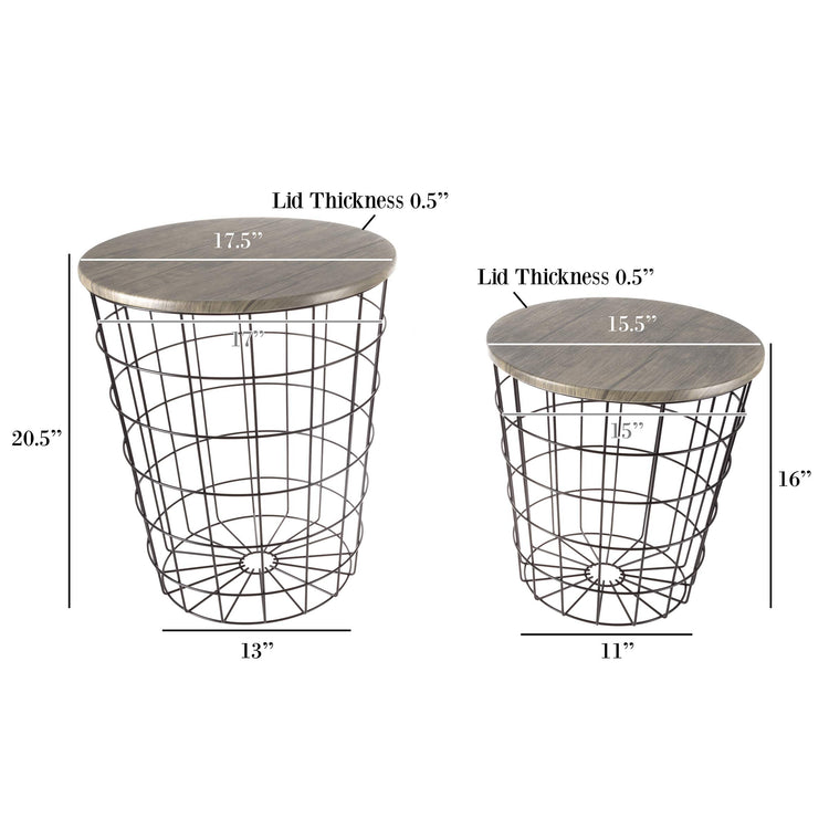 Round End Tables (2 Count)