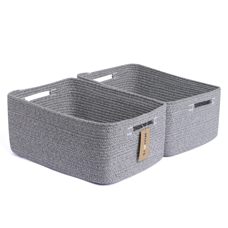 Large Storage Baskets for Shelves (2 Count)