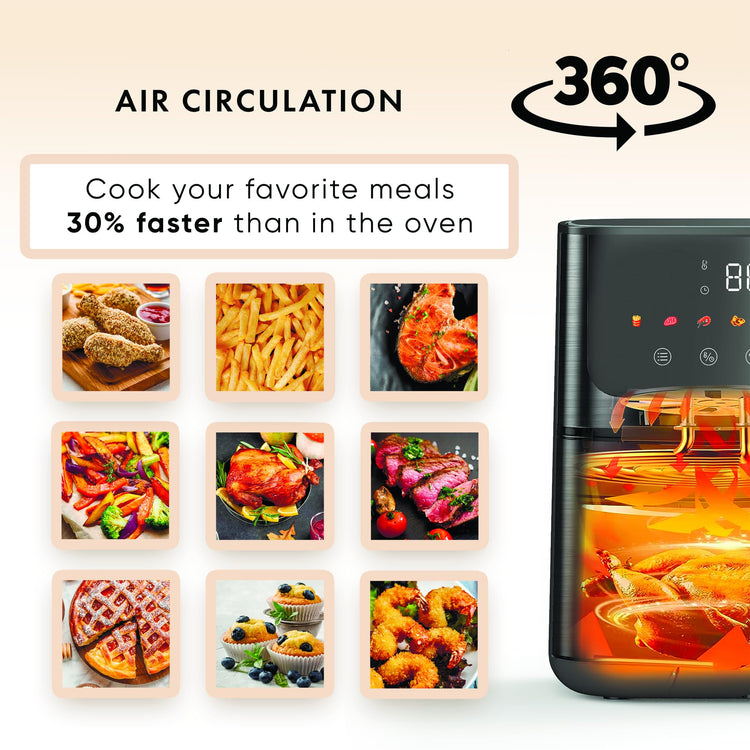 Air Fryer Stainless Steel ROKO 3D with Visible Window