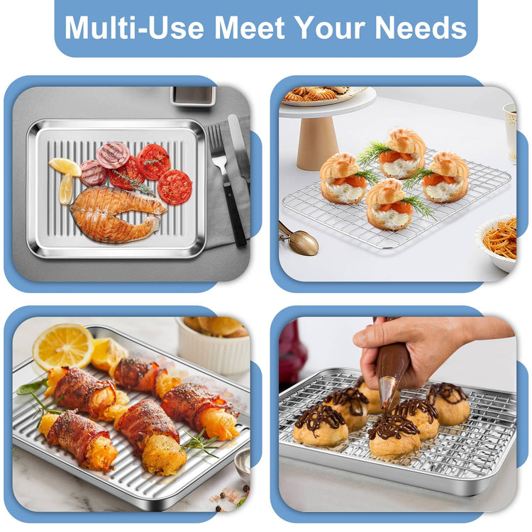 Toaster Oven Pan with Rack (20 Count)