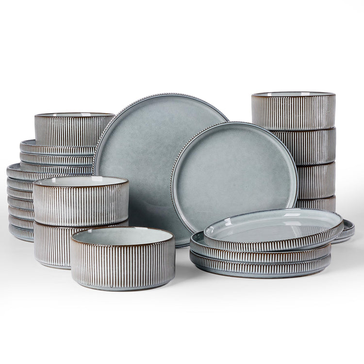 Star Stoneware Dinnerware Sets for 8 (24 Count)
