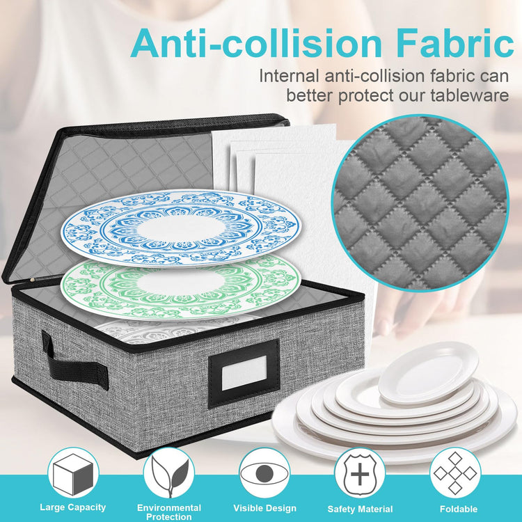 Quilted Platter Storage Case 2PACK (2 Count)