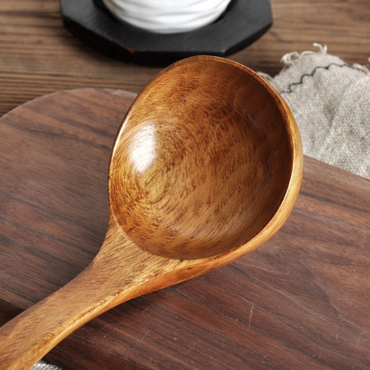 Wooden Ladle with Long Handle