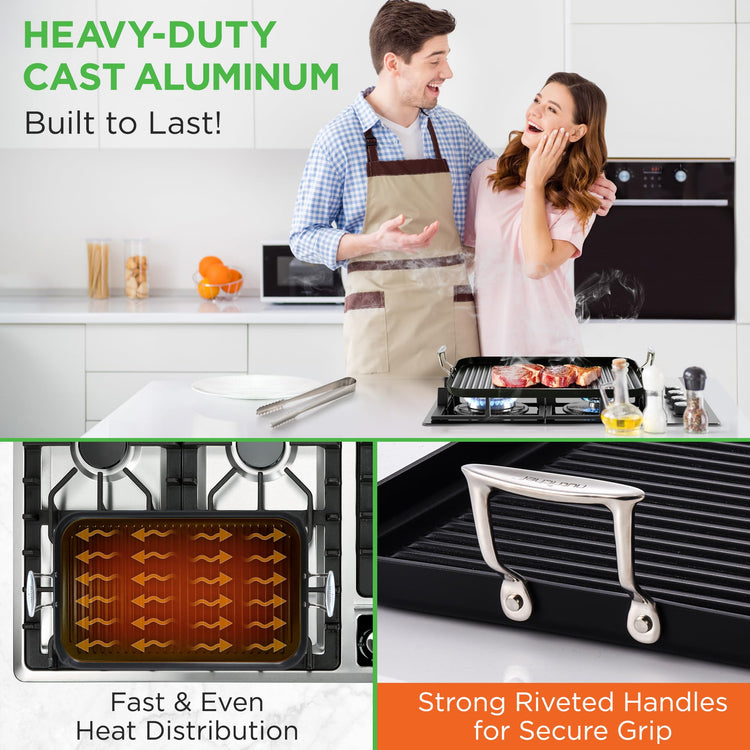 20"x13" Stove Top Grill Pan