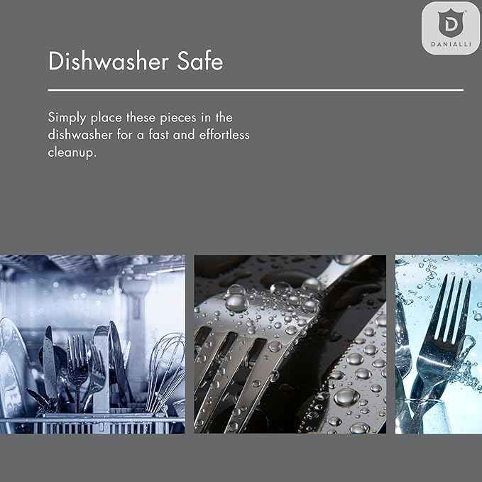 80 Piece Silverware Set For 16, 18 10 Stainless Steel Silverware Set, Modern Sleek Flatware Set Includes Knife/Fork/Spoon & Long Teaspoon/Salad Fork Mirror-Polished & Dishwasher Safe Cutlery