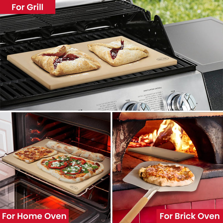 22 x 14 Inch Extra Large Pizza Stone for Oven and Grill