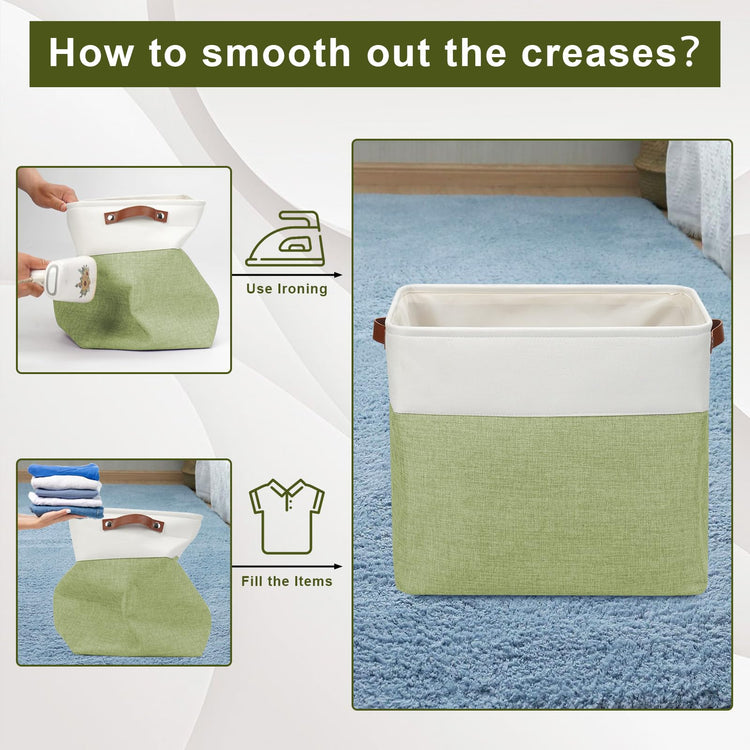 Large Fabric Storage Baskets (3 Count)