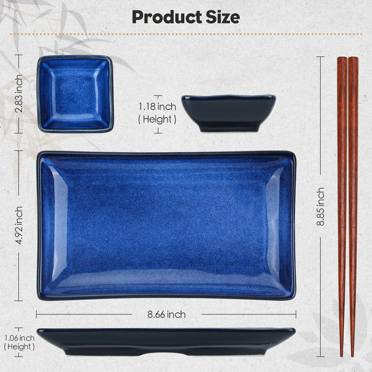 Ceramic Sushi Serving Tray Sets 2