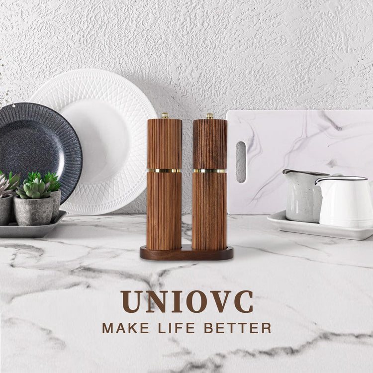Wooden Salt and Pepper Grinder Set