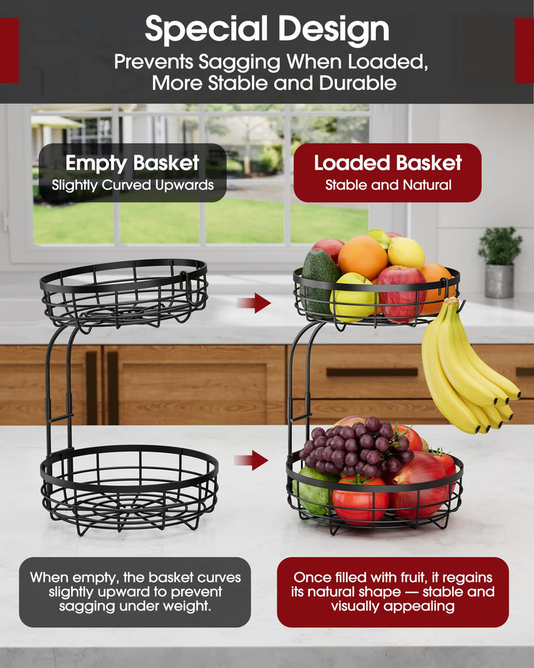 Fruit Basket for Kitchen Counter