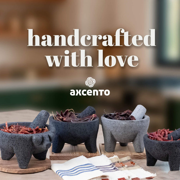 Traditional Molcajete Mexicano Volcanic Rock Mortar and Pestle Set Handmade of Authentic Lava Rock in Puebla Mexico Guacamole Bowl Cutting Board Included Molcajete Bowl de Piedra Volcanica