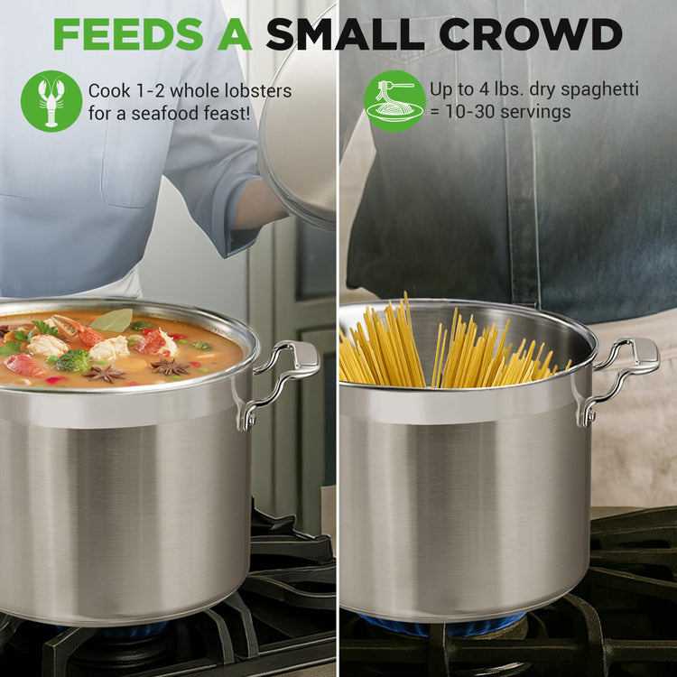 14 Quart Stock Pot with Lid