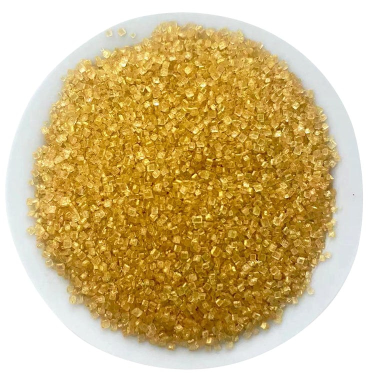 Gold Sanding Sugar for Baking Edible Sparkling Sugar Sprinkles Coarse Sugar Crystals for Baking Topping Cake Cookie Cupcake Topper Ice Cream Decoration Supplies 3.2 OZ (3.2 Ounce)