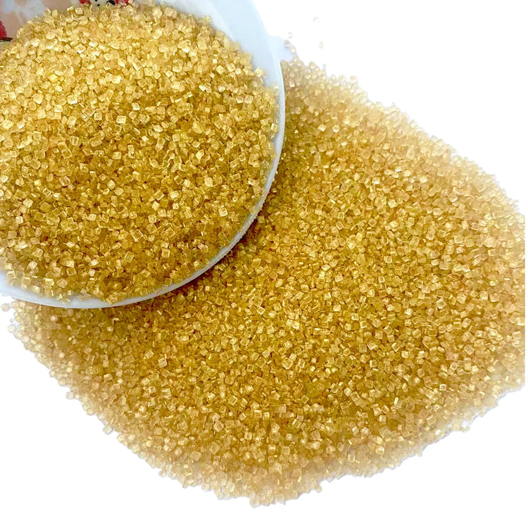 Gold Sanding Sugar for Baking Edible Sparkling Sugar Sprinkles Coarse Sugar Crystals for Baking Topping Cake Cookie Cupcake Topper Ice Cream Decoration Supplies 3.2 OZ (3.2 Ounce)