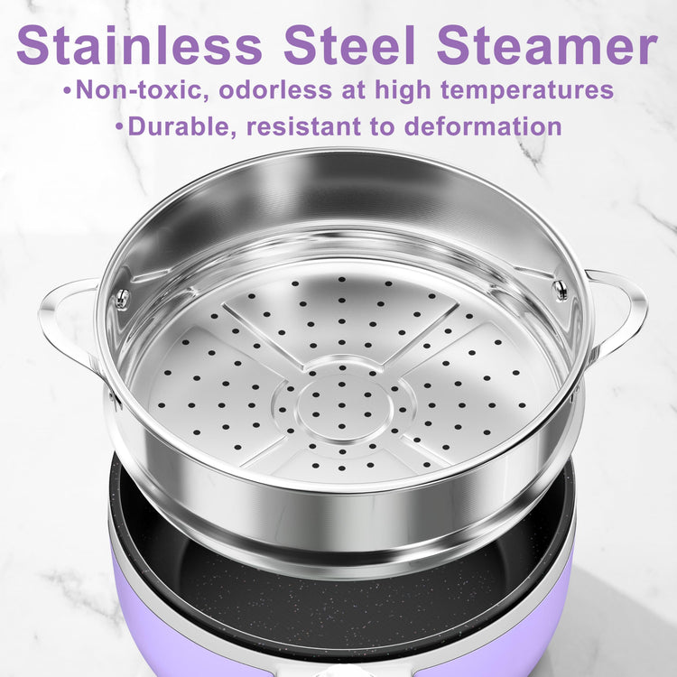 Hot Pot Electric with Steamer