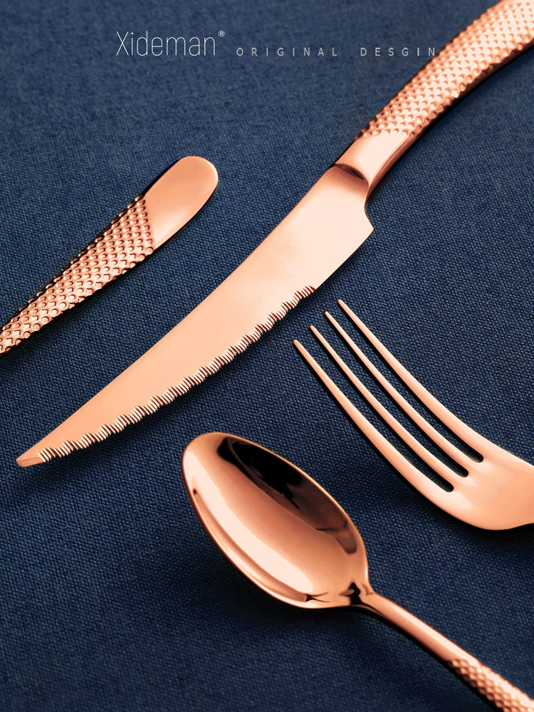 16 Pc Modern Copper Hammered 18 (4 Count)