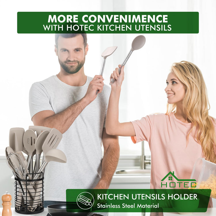 446°F Heat Resistant Silicone Kitchen Utensils (14 Count)