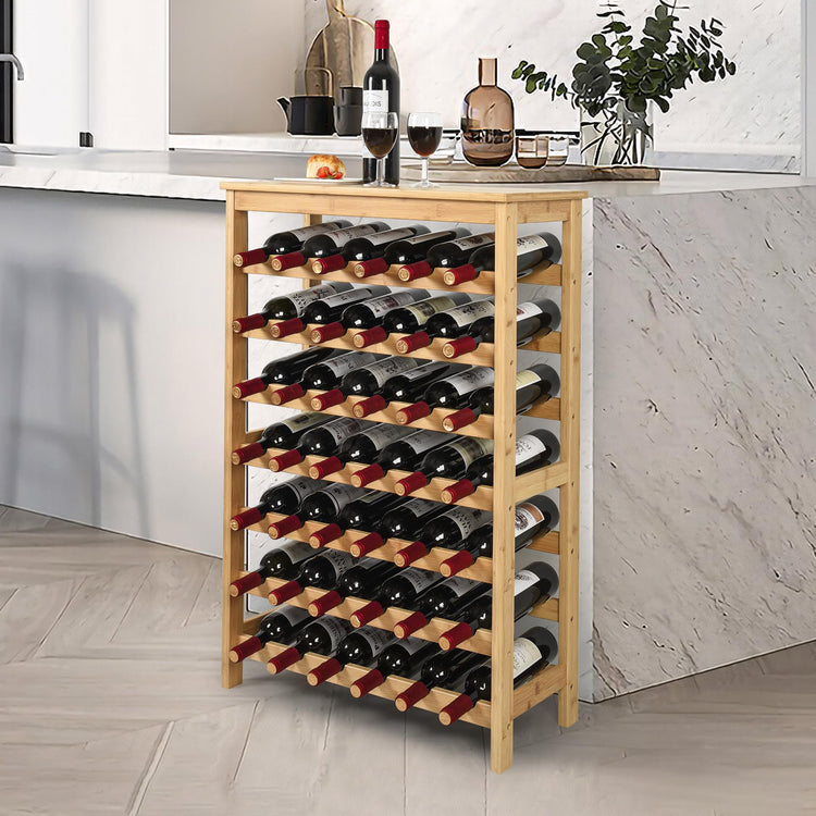 42 Bottles Bamboo Wine Rack