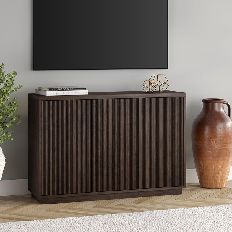 48" Fluted Modern Sideboard Buffet Cabinet