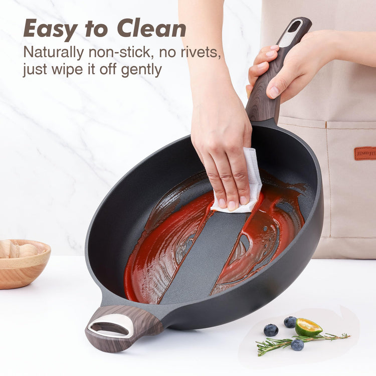 Nonstick Frying Pan Skillet with Lid