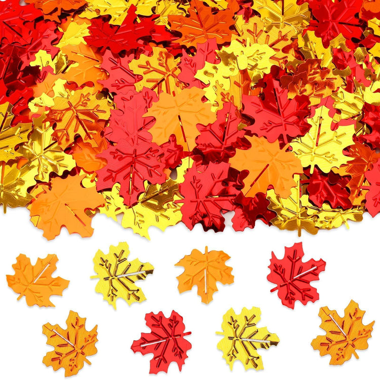 Fall Maple Leaf Confetti Autumn Colors Party Decorations