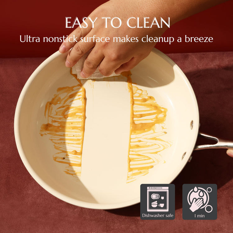 Nonstick Ceramic Frying Pan Set