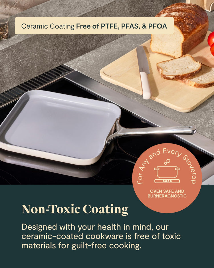 11" Non Stick Square Griddle Pan