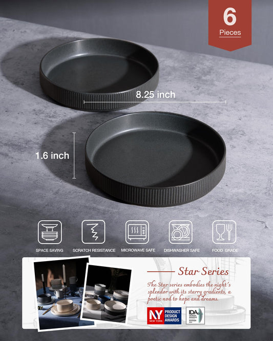 Star 8.25" Pasta Bowls Set of 6 (6 Count)