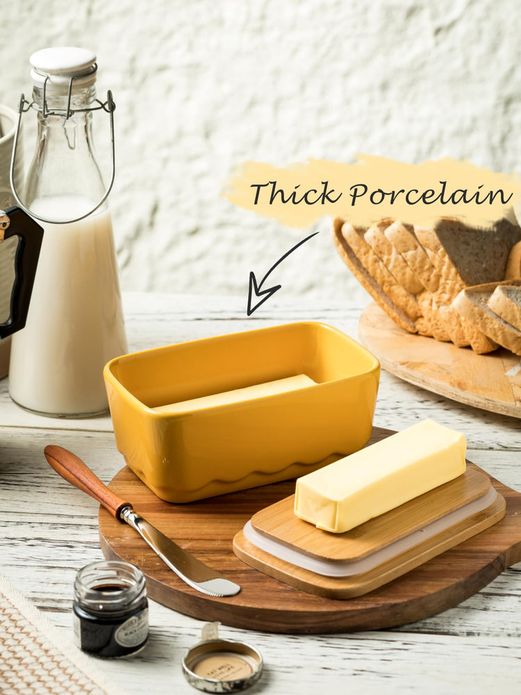 Covered Butter Dish with Lid for Countertop