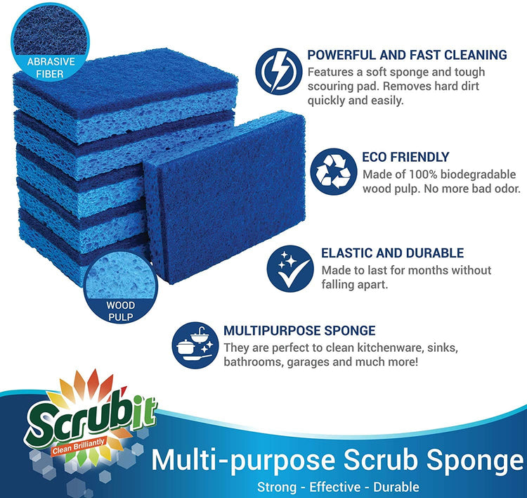 Kitchen Scrub Sponges (12 Count)
