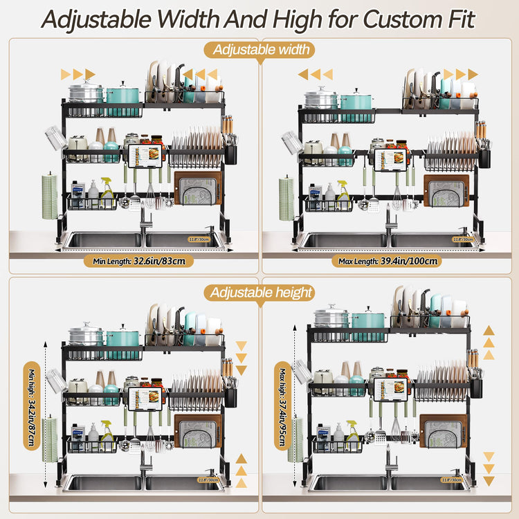 Over Sink Dish Drying Rack
