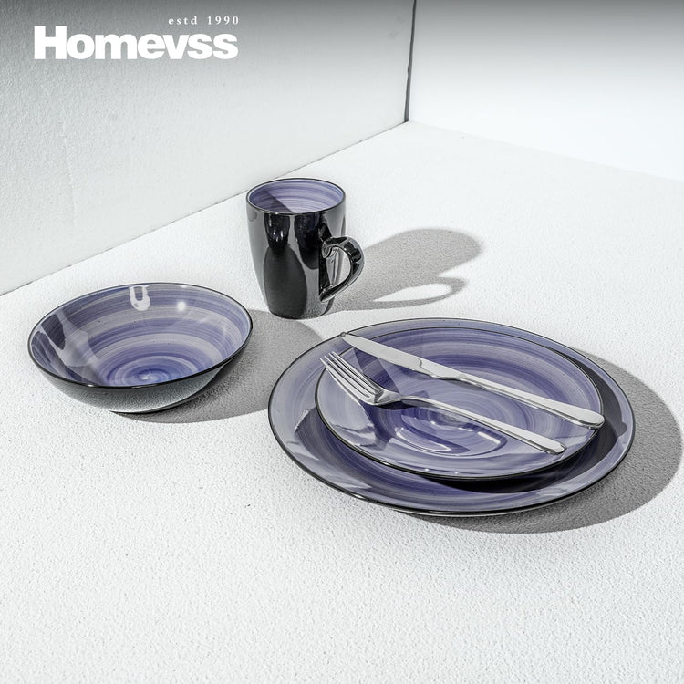 HomeVss Stoneware Sonoma 16pc Dinnerware Set