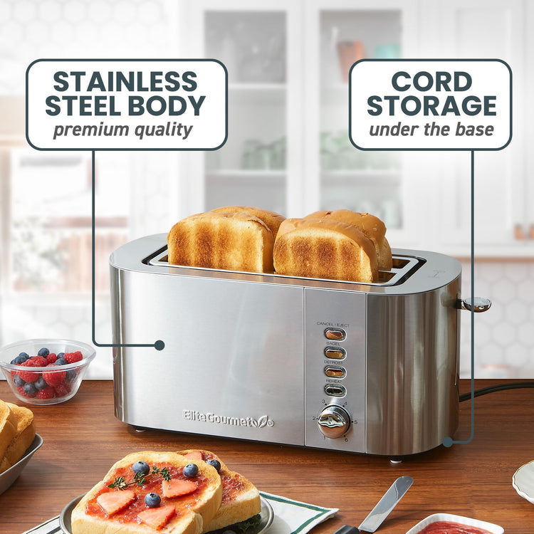 ECT4123X 4 Slice Long Slot Toaster