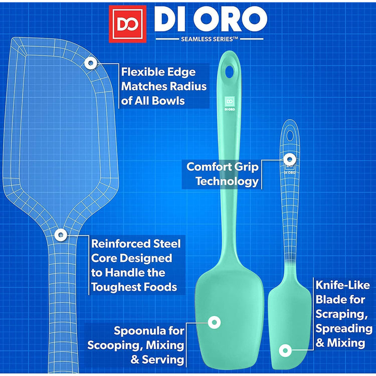 DI ORO Silicone Spatula Set (5 Count)