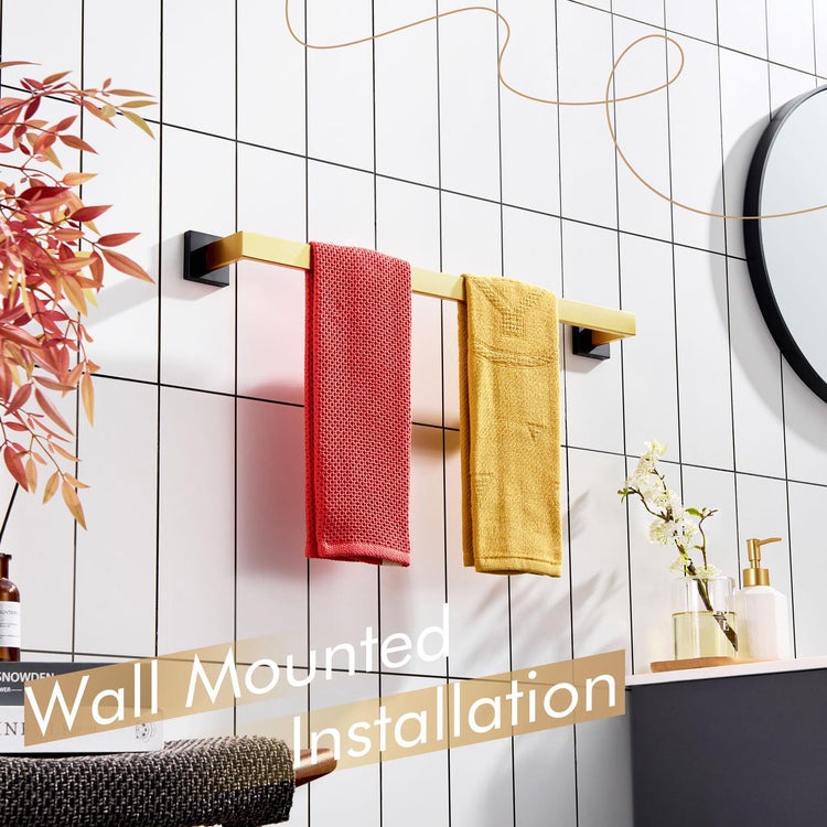 24 Inch Towel Bars for Bathroom Wall Mounted Kitchen Towel Rack Holder T