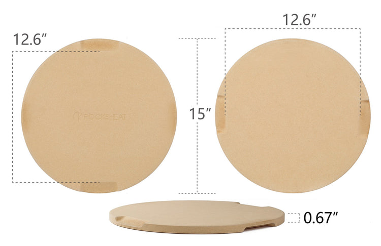 Pizza Stone 15" Round Pizza Stone for Oven Grill BBQ