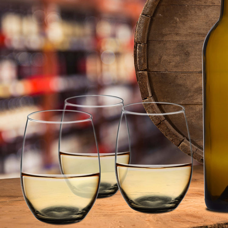 10 ARC Stemless Wine Glasses Set (10 Count)