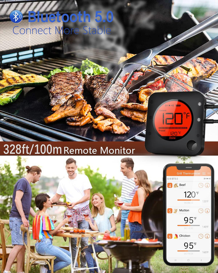 Bluetooth Meat Thermometer Wireless Meat Thermometer