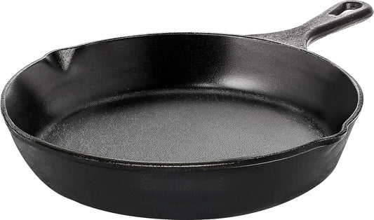Utopia Kitchen Cast Iron Frying Pan 6.5 Inch, Cast Iron Chefs Pan, Pre Seasoned Skillet, Safe Grill Cookware for Indoor & Outdoor Use, Black - Nestoria
