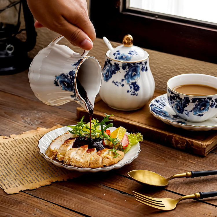 Ceramic Sugar and Creamer Set