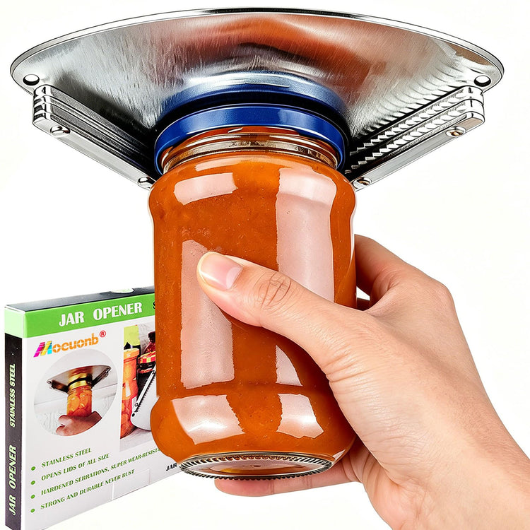 Under Cabinet Jar Opener for Seniors Lid Cap Opener for Weak Hands