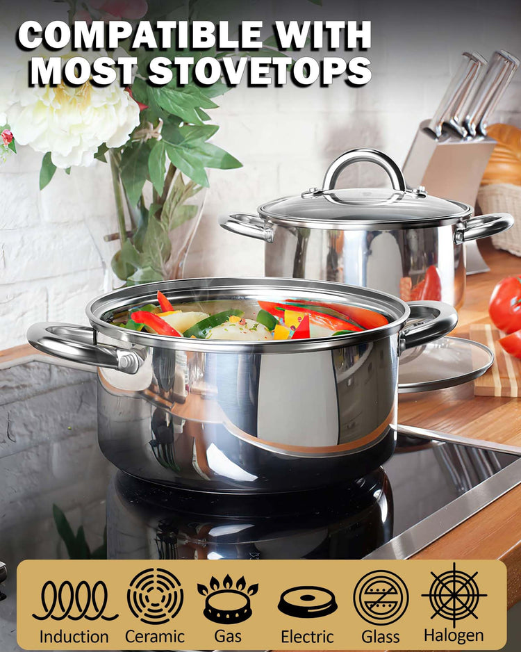 Basics Stainless Steel Cookware Sets