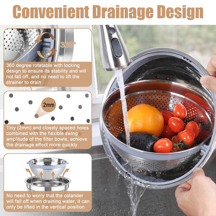 Mixing Bowls with Colander (4 Count)