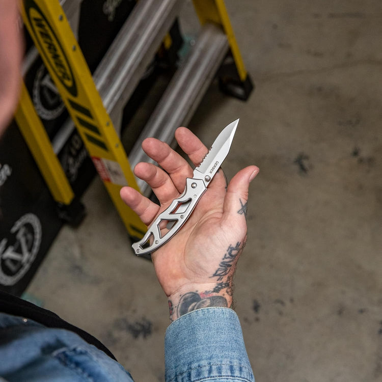 Gerber Gear Paraframe EDC Folding Pocket Knife with Safety Lock for Everyday Carry, Gifts for Men