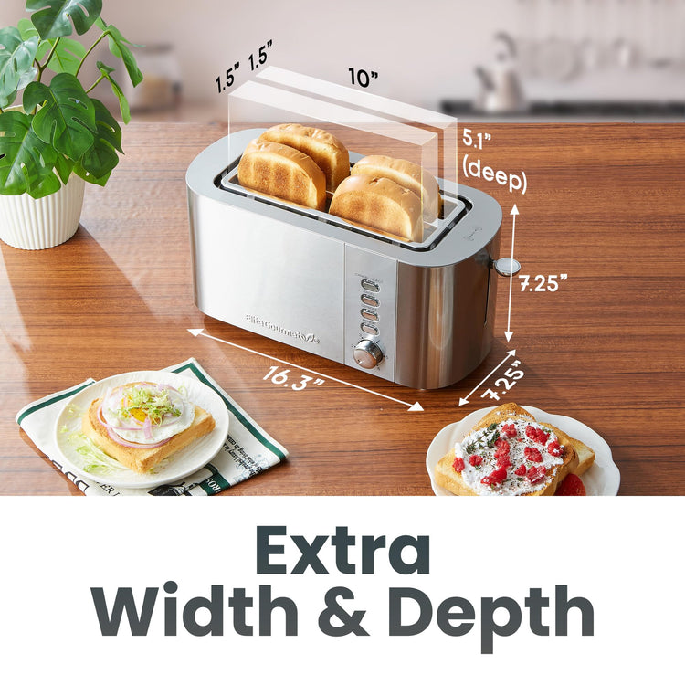 ECT4123X 4 Slice Long Slot Toaster