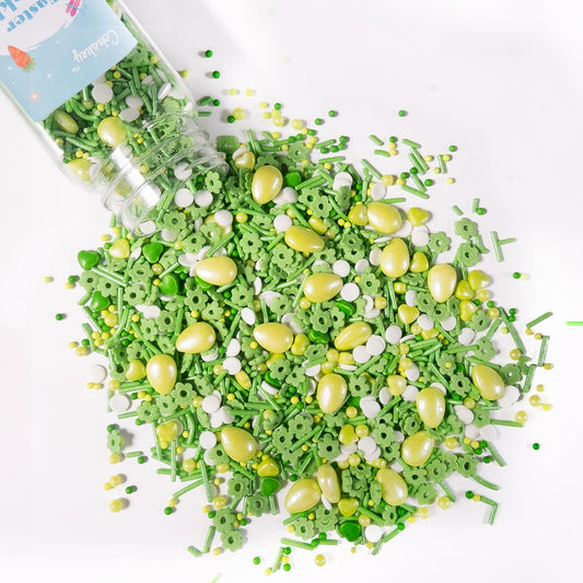Spring Sprinkles for Cookies 4.23 Ounce Green Sprinkles for Baking Green Eggs Perfect for Easter Cake Decorations