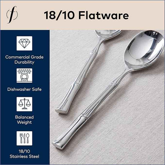 FORTESSA Royal Pacific 18/10 Stainless Steel Flatware, 20 Piece Place Setting With Table Knife, Forks and Spoons (Service For 4), Dishwasher Safe, Polished