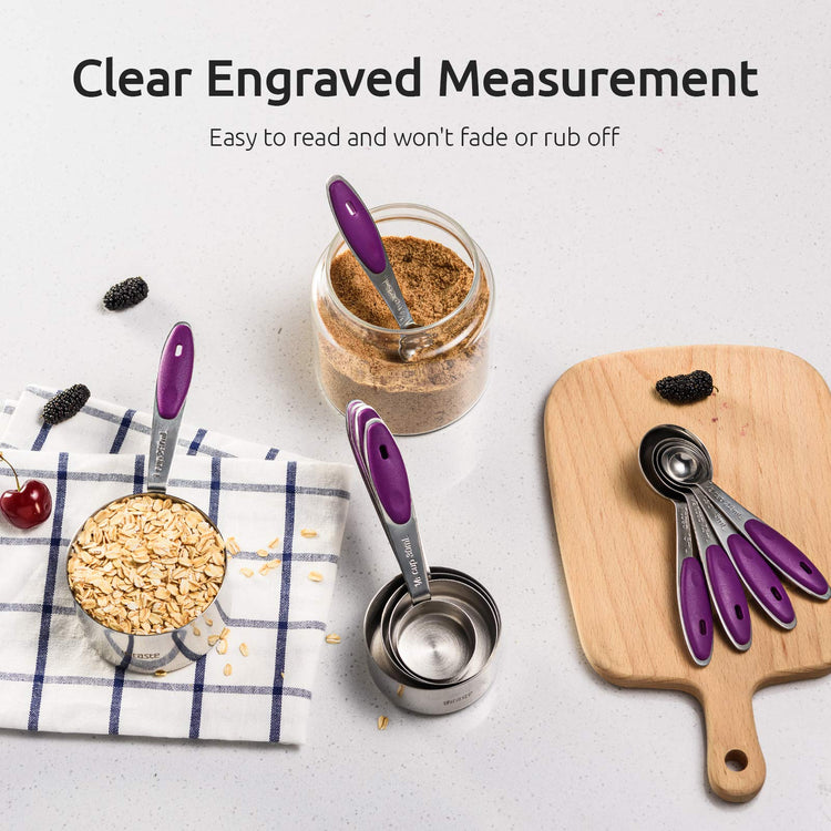 10 Piece Measuring Cups and Spoons Set in 18
