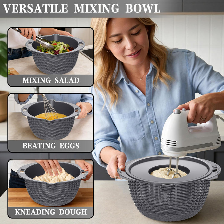 4 1 Colander with Lid Set